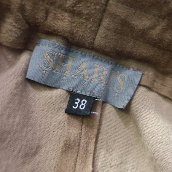 Womens Shari's Place Tan Elastic Waist Pull-On Suede Pants 38 US/S * - Picture 11 of 13